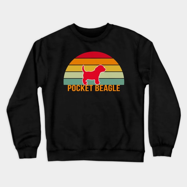 Pocket Beagle Vintage Silhouette Crewneck Sweatshirt by khoula252018